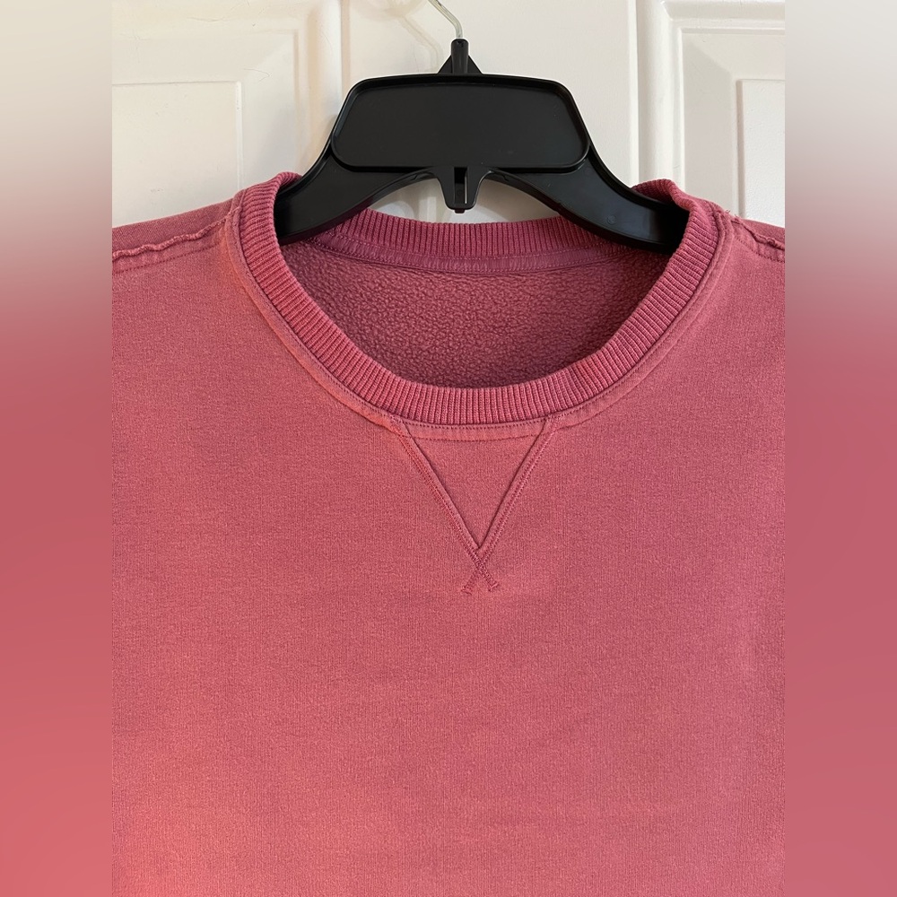 LULULEMON All Yours Crew Sweatshirt Women’s M Pink Terry Athletic Gym Activewear - Picture 2 of 9